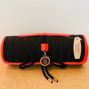 Victoria’s Secret Coral Cosmetic and Brush Case